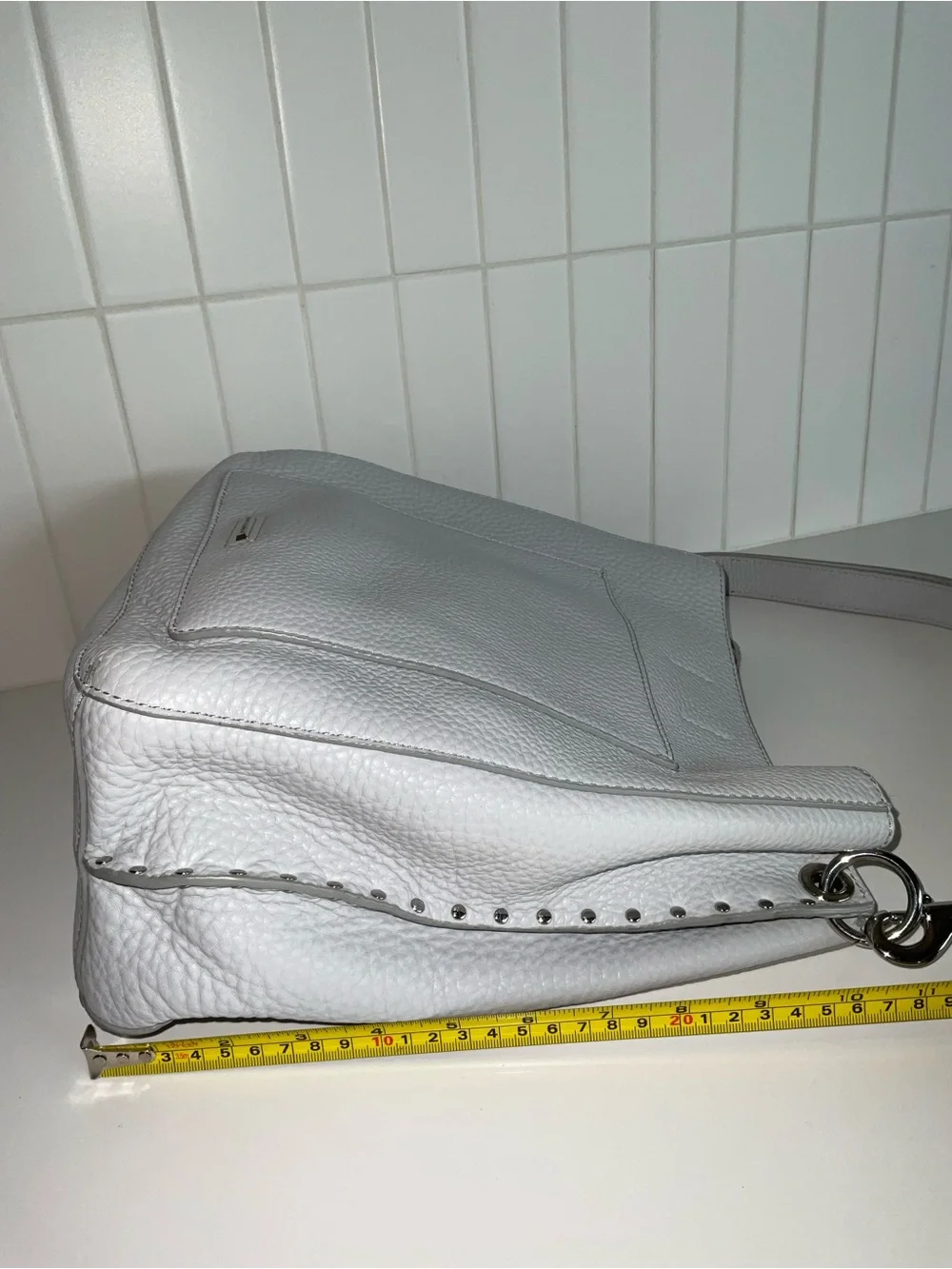 Rebecca Minkoff Darren Putty Pebbled Leather Shoulder Hobo